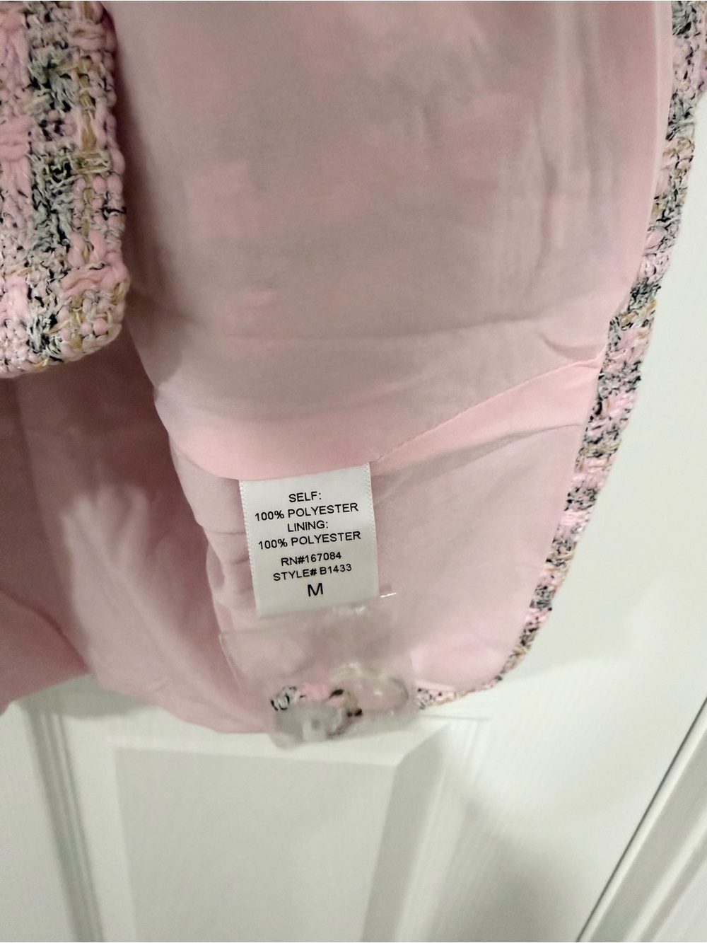 NWT Tuckernuck Pomander Place Pink Quiet Luxury Preppy Tweed Medium Shift Dress - Picture 4 of 8